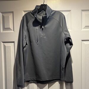 Bobby Jones Grey Quarter-Zip Golf Jacket Large